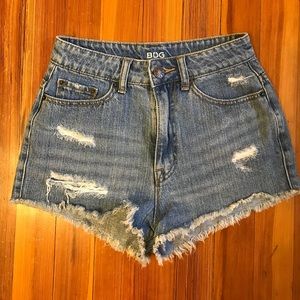 BDG high waist jean shorts